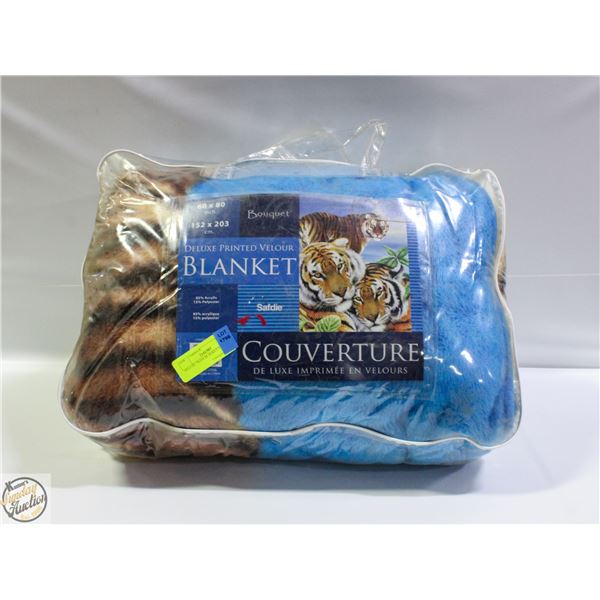 DELUXE TIGER BLANKET VELOUR