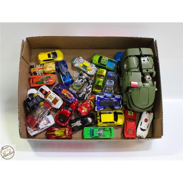 FLAT OF DIECAST TOY CARS VINTAGE - MODERN