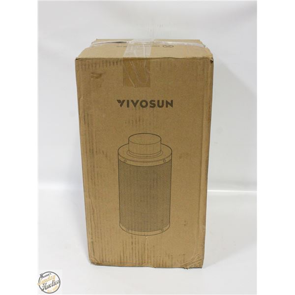 NEW - 6 INCH CARBON FILTER - SILVER