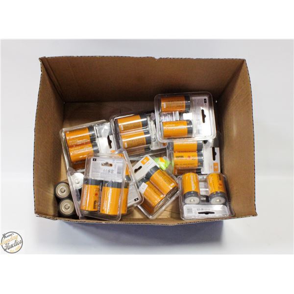 NEW - BOX OF 36 D BATTERIES