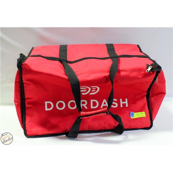 DOORDASH FOOD BAG H-14" W-13" L-22"