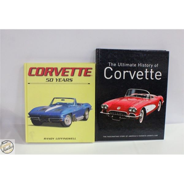 2 CORVETTE BOOKS ULTIMATE HISTORY+50 YEARS
