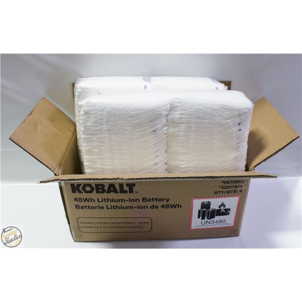 BOX WITH 3 PACKS ROYALE DIAPERS (SZ UNKNOWN)