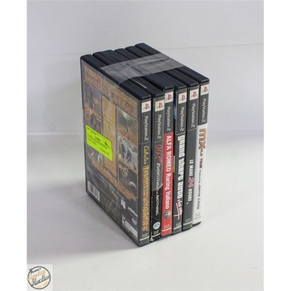 A LOT OF 6 PLAYSTATION 2 PS2 VIDEO GAMES