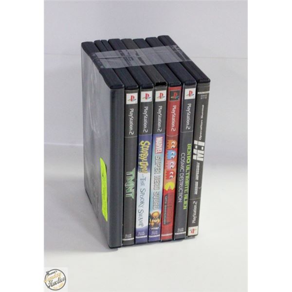 A LOT OF 7 PLAYSTATION 2 PS2 VIDEO GAMES