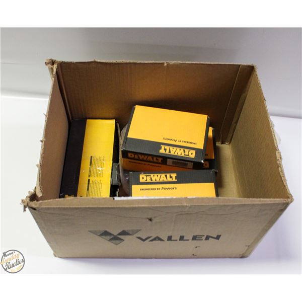 CASE OF DEWALT LAG SHEILDS & CONCRETE INSERTS