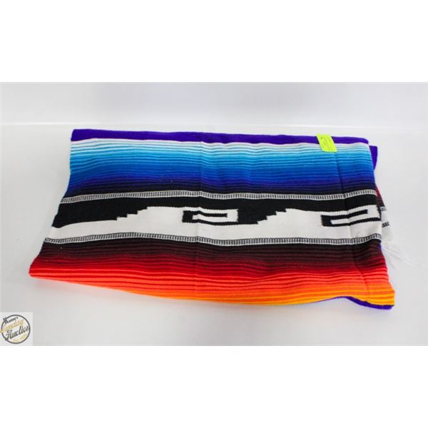 NAVAJO WEAVED BLANKET FULL SIZE-ESTATE