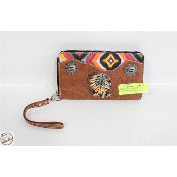MONTANA WEST LAMLEES WALLET WRISTLET PURSE-ESTATE