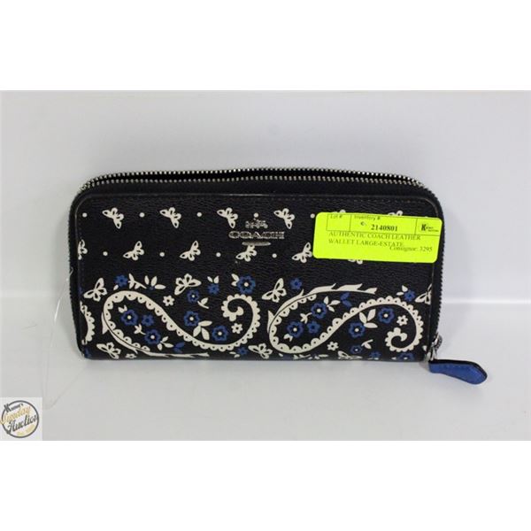 AUTHENTIC COACH LEATHER WALLET LARGE-ESTATE