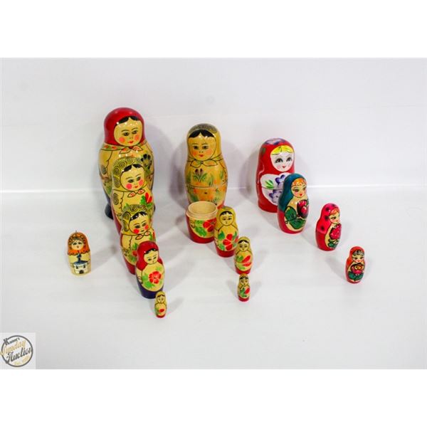ESTATE UKRANIAN STACKING DOLLS ALL
