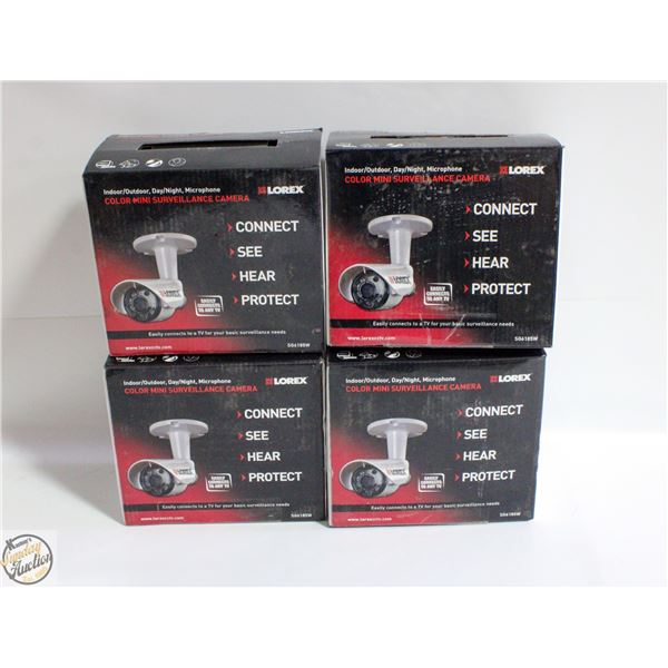 4 SECURITY CAMERAS