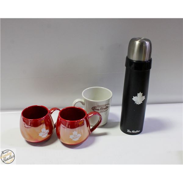 TIM HORTONS COLLECTOR MUGS PLUS THERMOS