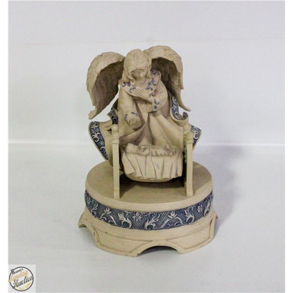 GUARDIAN ANGEL OVER BABY MUSIC BOX