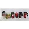 Image 1 : 5 TIM HORTONS COFFEE MUGS WITH LIDS