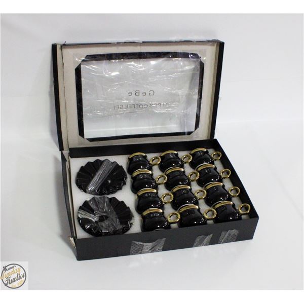 GEBE 24K GOLD PLATED COFFEE SET