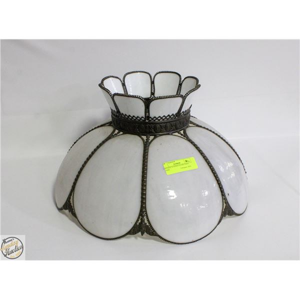 VINTAGE STAINED GLASS LIGHT SHADE