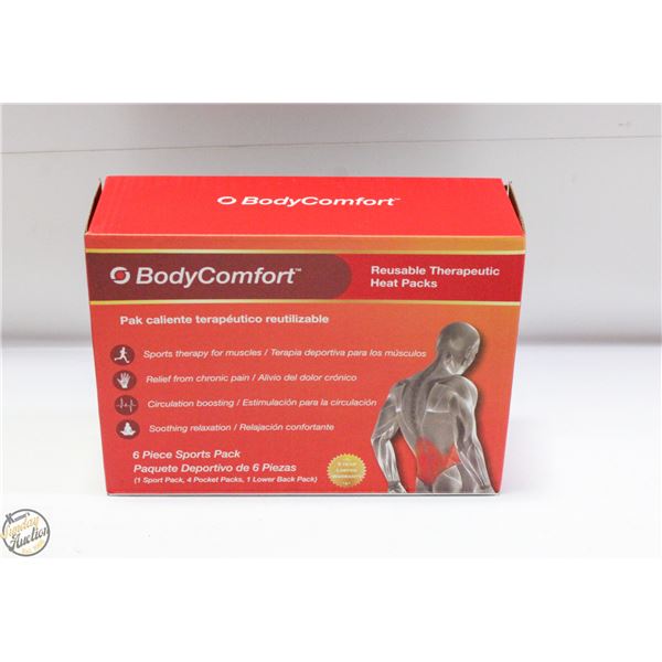 BRAND NEW BODY COMFORT 6 PIECE THERAPEUTIC HEAT