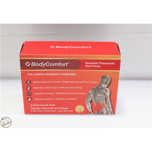 BRAND NEW BODY COMFORT 6 PIECE THERAPEUTIC HEAT