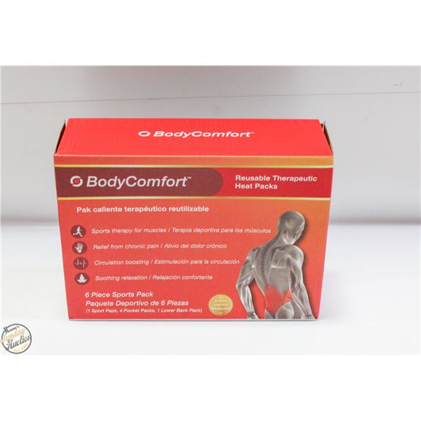 BRAND NEW BODY COMFORT 6 PIECE THERAPEUTIC HEAT