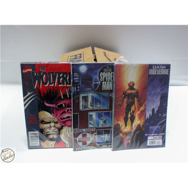 BOX OF 150 USED/MIXED LOT COMICS