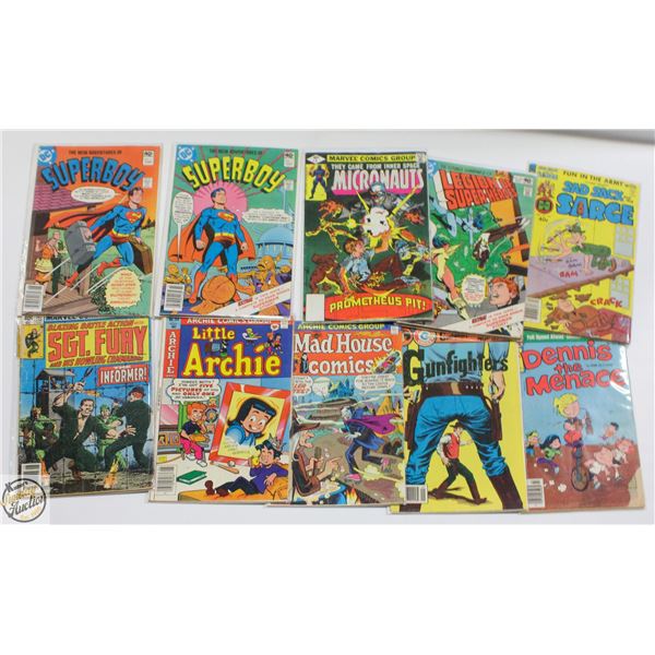 40 CENT COVER COMIC LOT, 10 BOOKS