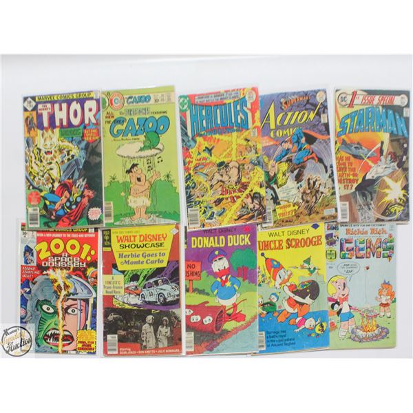 30 CENT COVER COMIC LOT, 10 BOOKS