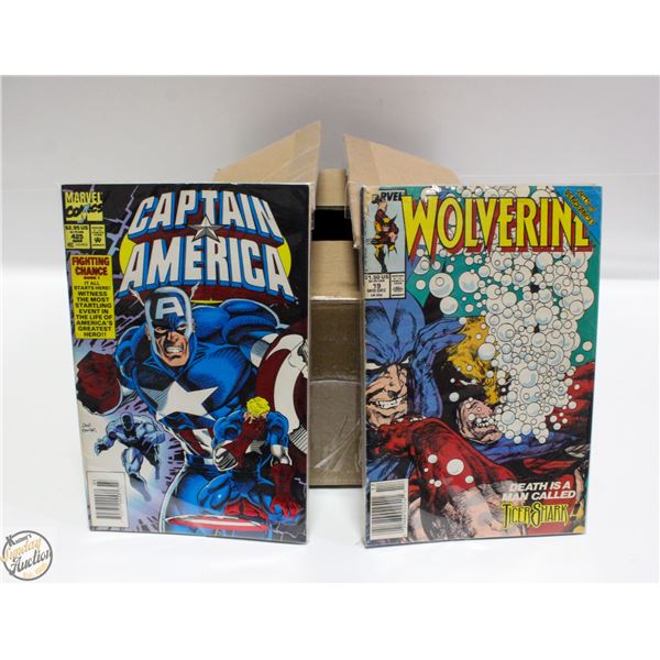 BOX OF 150 USED/MIXED LOT COMICS