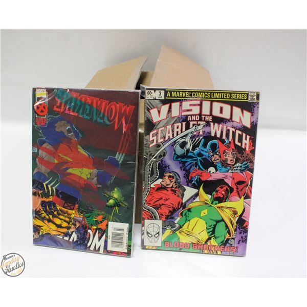 BOX OF 150 USED/MIXED LOT COMICS