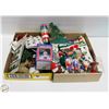 Image 1 : 2 CHRISTMAS FLATS 48 NEW ITEMS/CANDLE/DECORATIONS