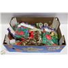 Image 1 : LARGE FLAT OF 50 NEW CHRISTMAS ITEMS. DECORATIONS,