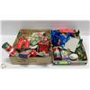 Image 1 : 2 CHRISTMAS FLATS 48 NEW ITEMS/CANDLE/DECORATIONS