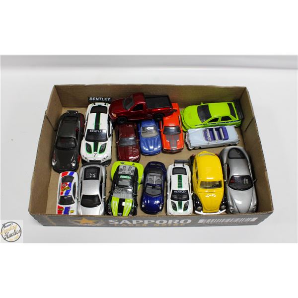 15 DIECAST CARS & TRUCKS TOYS