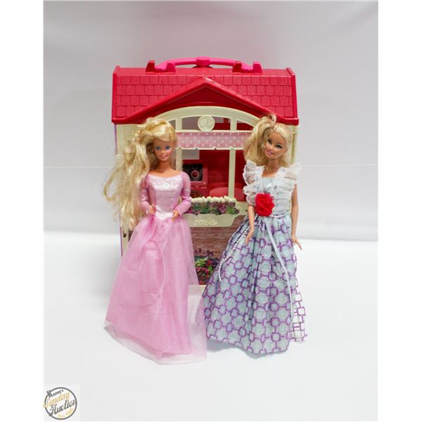 BARBIE DOLLS & BARBIE HOUSE