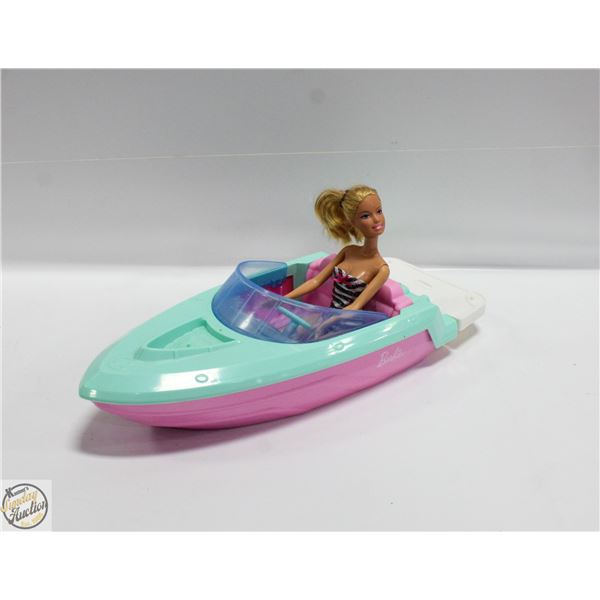 BARBIE DOLL & BARBIE BOAT