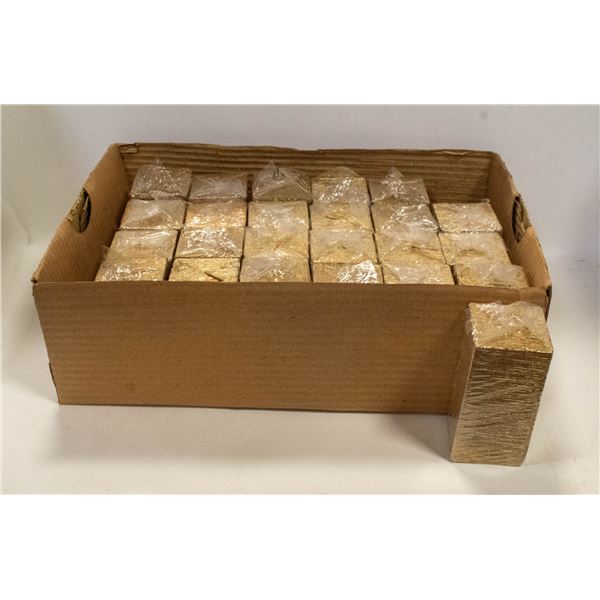 24 X GOLDTONE CHRISTMAS CANDLES