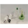 Image 1 : 2 GLASS BONGS PLUS 2 SILICONE SNOWMAN PIPES