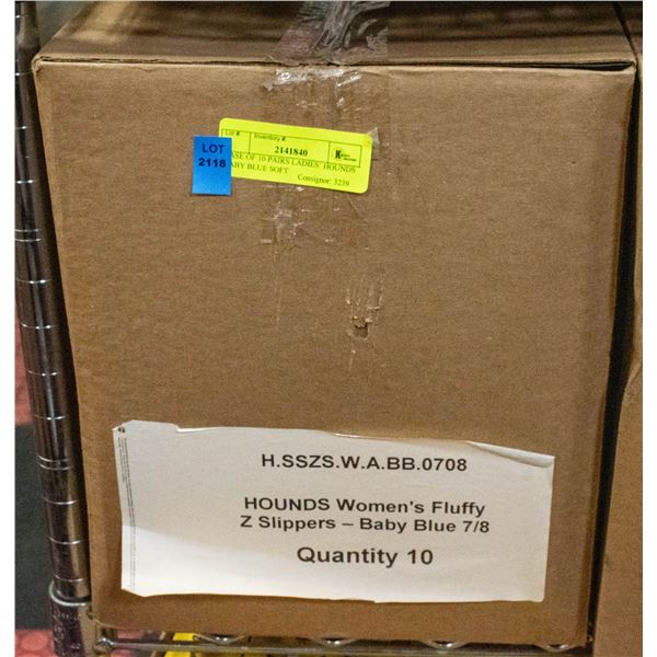 CASE OF 10 PAIRS LADIES’ HOUNDS BABY BLUE SOFT