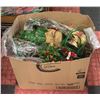 Image 1 : LARGE FLAT OF 50 NEW CHRISTMAS ITEMS. DECORATIONS,