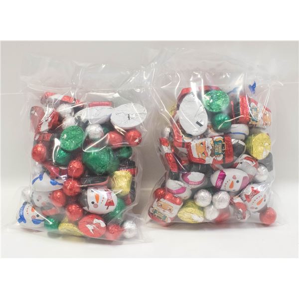 4LBS FOIL WRAPPED CHRISTMAS CHOCOLATES, BELLS,