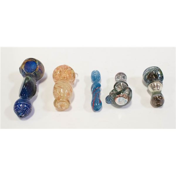 5 GLASS PIPES