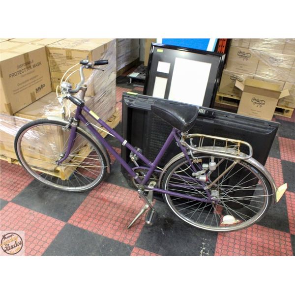 VINTAGE 1960S 3 SPEED PURPLE ROADMASTER