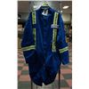 Image 1 : BLUE FR HI VIS SIZE 56 COVERALLS NEW