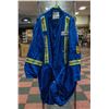 Image 1 : SIZE 60 FR HI VIS BLUE COVERALLS NEW