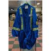 Image 1 : SIZE 60 FR HI VIS BLUE COVERALLS NEW