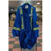 Image 1 : SIZE 60 FR HI VIS BLUE COVERALLS NEW