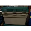 Image 1 : 3 XL RUBBERMAID HINGED STORAGE TUBS