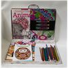 Image 1 : NEW 4 ADULT COLORING BOOKS+PENCIL CRAYONS