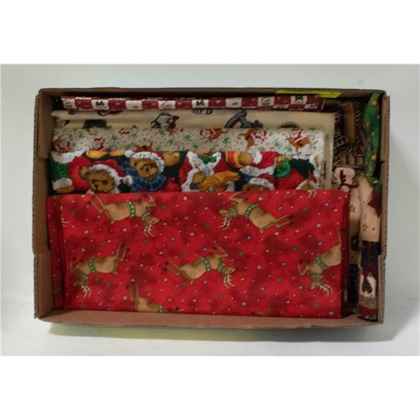 COTTON CHRISTMAS FABRIC FOR QUILTING/SEWING