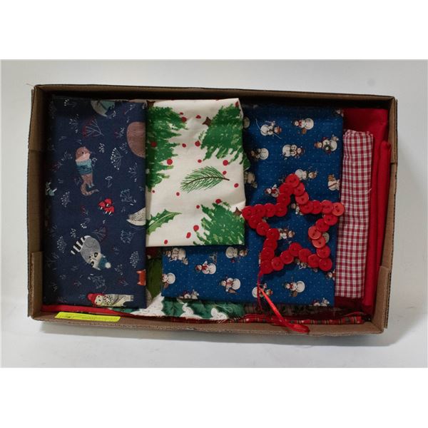 COTTON CHRISTMAS FABRIC FOR QUILTING/SEWING