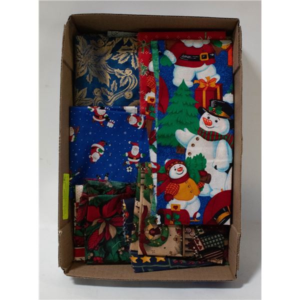 COTTON CHRISTMAS FABRIC FOR QUILTING/SEWING